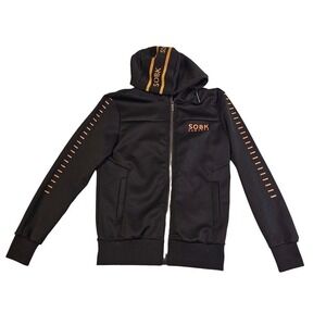 SOBK NewYork black hoodie jacket.  SzSm. Stylish. Comfy. Thick‎ fabric. Hiphop.